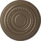 Ekena Millwork Oldham Ceiling Medallion (Fits Canopies up to 8 5/8"), Hand-Painted Warm Silver, 18"OD x 1 1/4"P CM18OLWSS - alternate 1